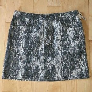 Zara Z1975 Denim Zara Basic Dept Gray Mini Skirt Size M - NEW With Tag!